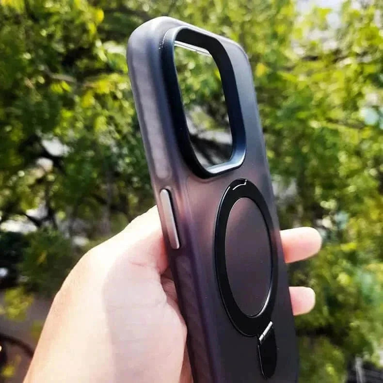 Magsafe Stand Matte Hard Case for iPhone 15