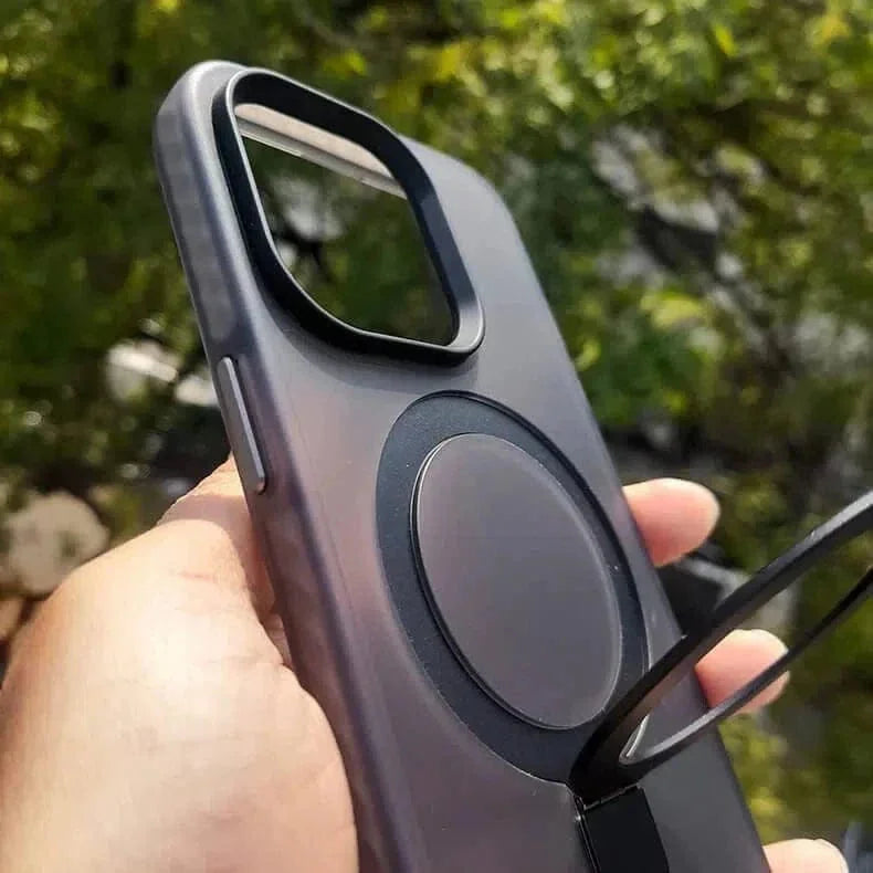 Magsafe Stand Matte Hard Case for iPhone 15