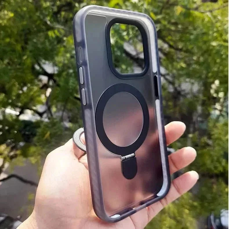Magsafe Stand Matte Hard Case for iPhone 15 Pro Max