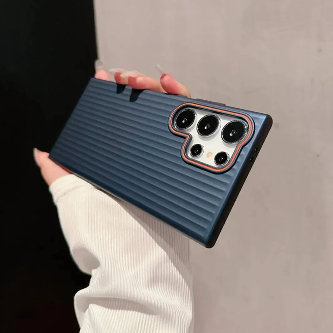 Matte Corrugated Hard Case for Samsung S24 Ultra