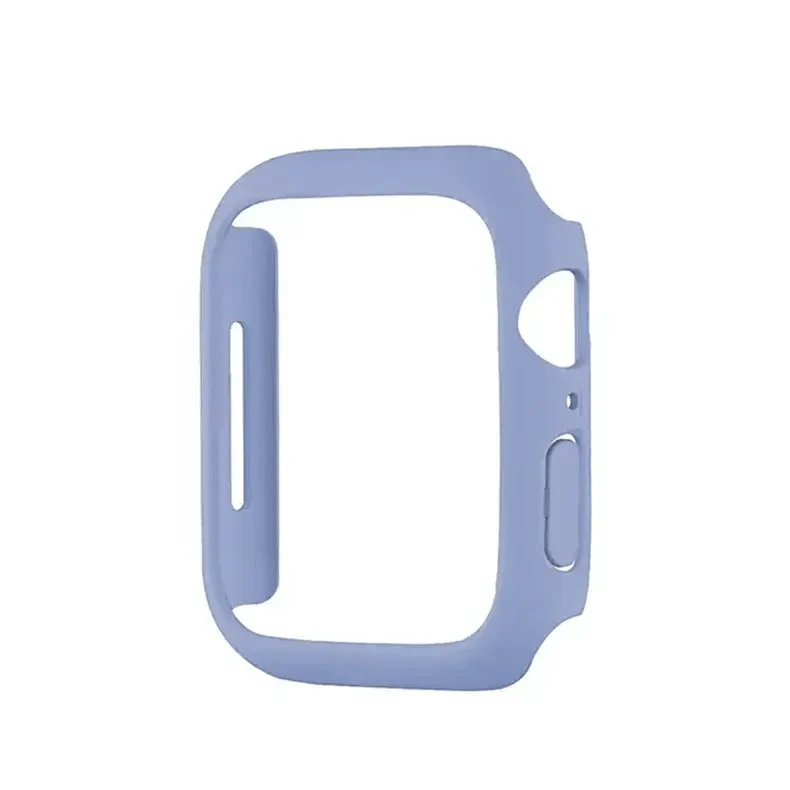 Matte Hard TPU Slim 360 Degree Body Bumper Case for iWatch Case Covers 44mm / Light Blue