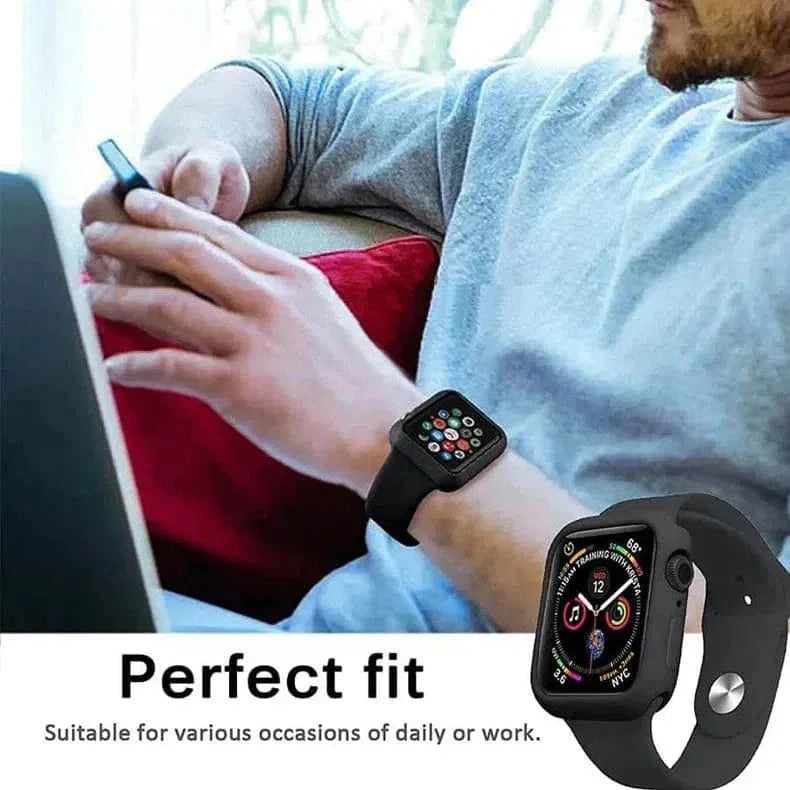 Matte Silicone Soft Slim 360 Degree Body Bumper for Apple Watch 40mm