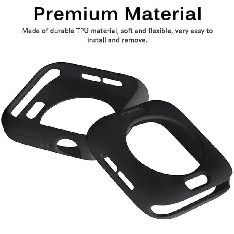 Matte Silicone Soft Slim 360 Degree Body Bumper for Apple Watch 41mm