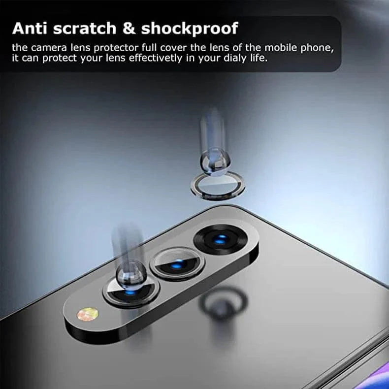 Metal Camera Lens Ring Glass Protector for Samsung Galaxy