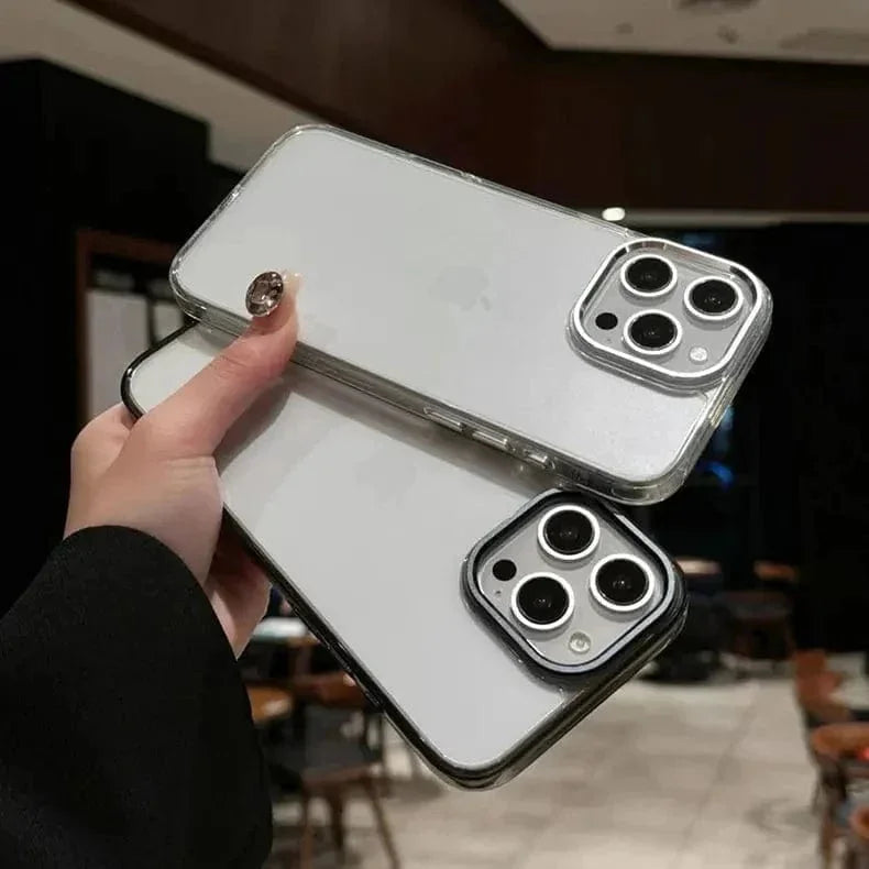 Cystal Clear Slim Metal Keys Magsafe Case for iPhone 16