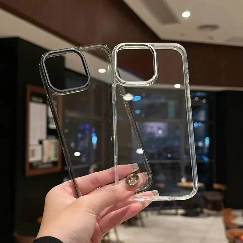 Cystal Clear Slim Metal Keys Magsafe Case for iPhone 16 Pro