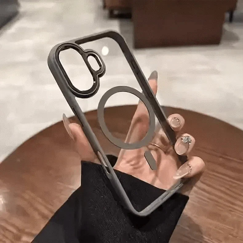 Metal Keys Magsafe Hard Back Soft Edge Case for iPhone 11