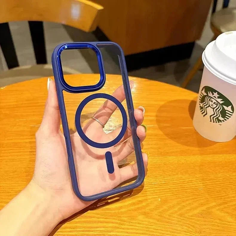 Metal Keys Magsafe Hard Back Soft Edge Case for iPhone 11