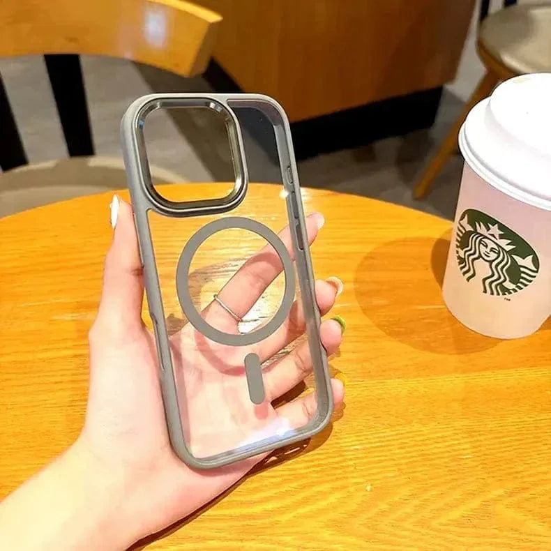 Metal Keys Magsafe Hard Back Soft Edge Case for iPhone 11