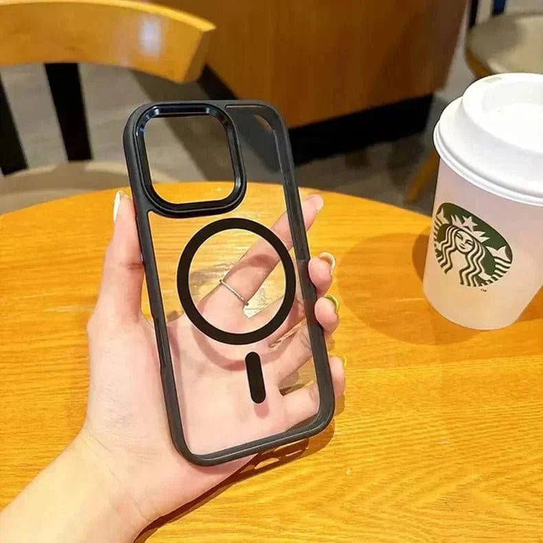 Metal Keys Magsafe Hard Back Soft Edge Case for iPhone 11