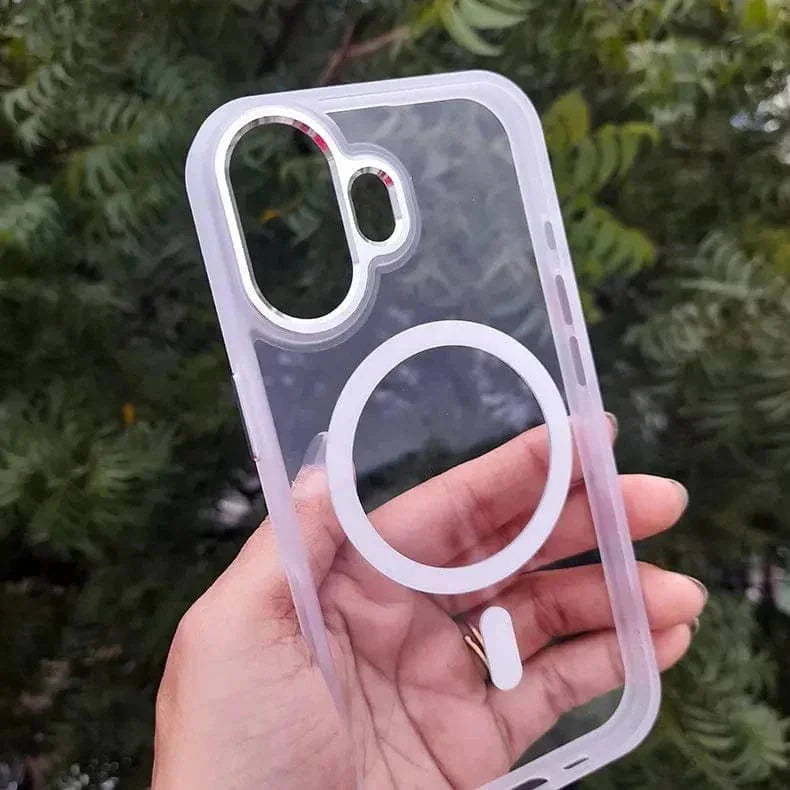 Metal Keys Magsafe Hard Back Soft Edge Case for iPhone 11