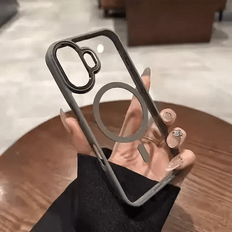 Metal Keys Magsafe Hard Back Soft Edge Case for iPhone 14 Plus