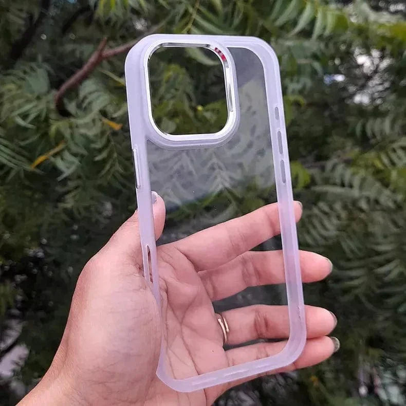 Metal Keys Hard Back Soft Edge Case for iPhone 15