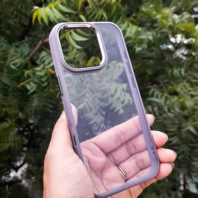 Metal Keys Hard Back Soft Edge Case for iPhone 15