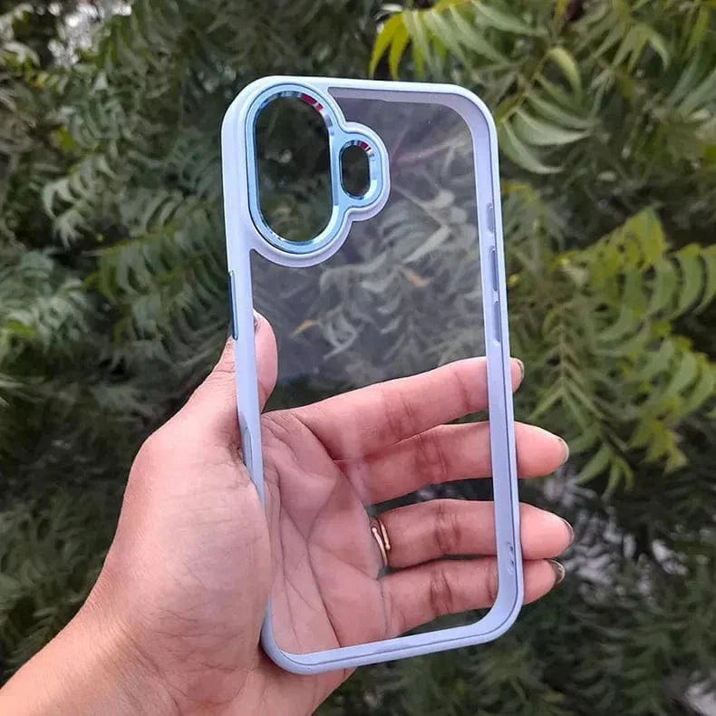 Metal Keys Hard Back Soft Edge Case for iPhone 15