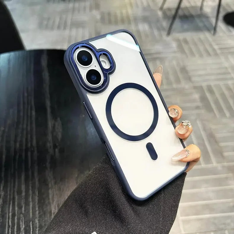 Metal Keys Magsafe Hard Back Soft Edge Case for iPhone 15 Plus