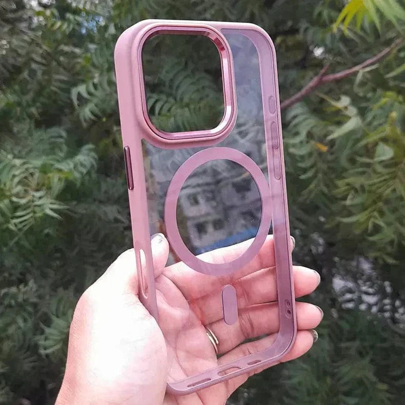 Metal Keys Magsafe Hard Back Soft Edge Case for iPhone 15 Pro