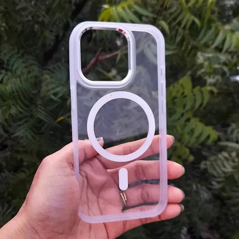 Metal Keys Magsafe Hard Back Soft Edge Case for iPhone 15 Pro Max