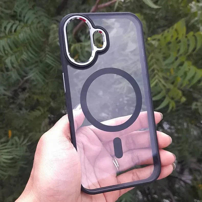 Metal Keys Magsafe Hard Back Soft Edge Case for iPhone 15 Pro Max