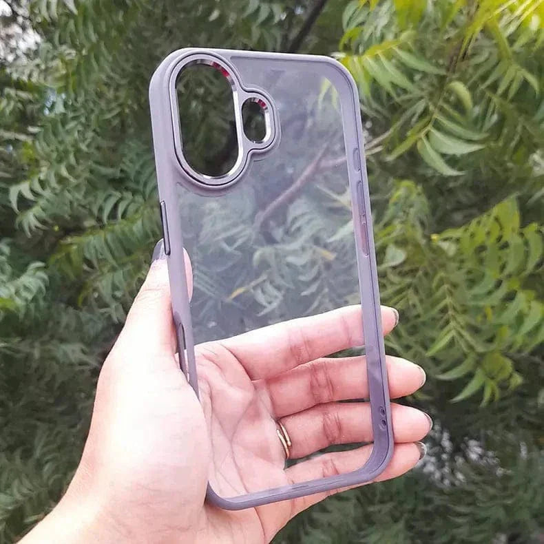 Metal Keys Hard Back Soft Edge Case for iPhone 16