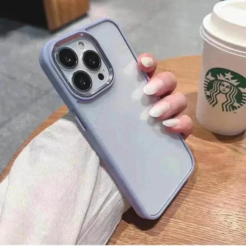 Metal Keys Hard Back Soft Edge Case for iPhone 16