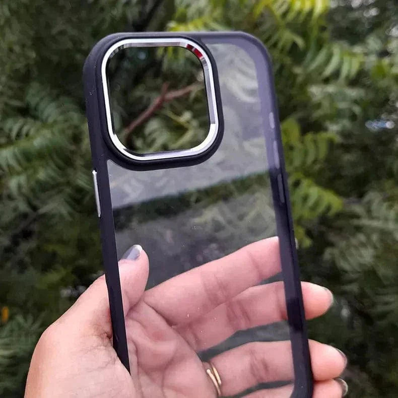 Metal Keys Hard Back Soft Edge Case for iPhone 16 Pro Max