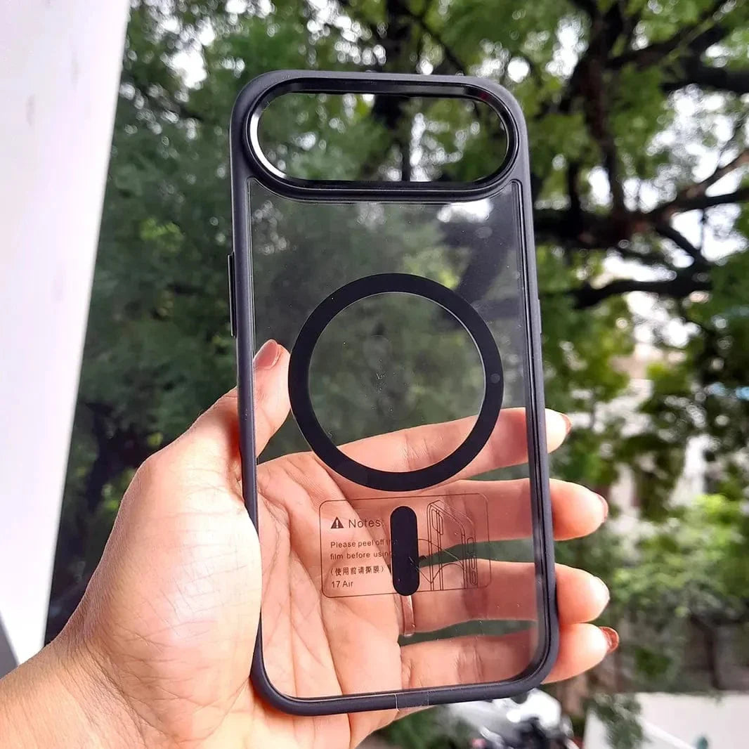 Metal Keys Magsafe Hard Back Soft Edge Case for iPhone 17 Air