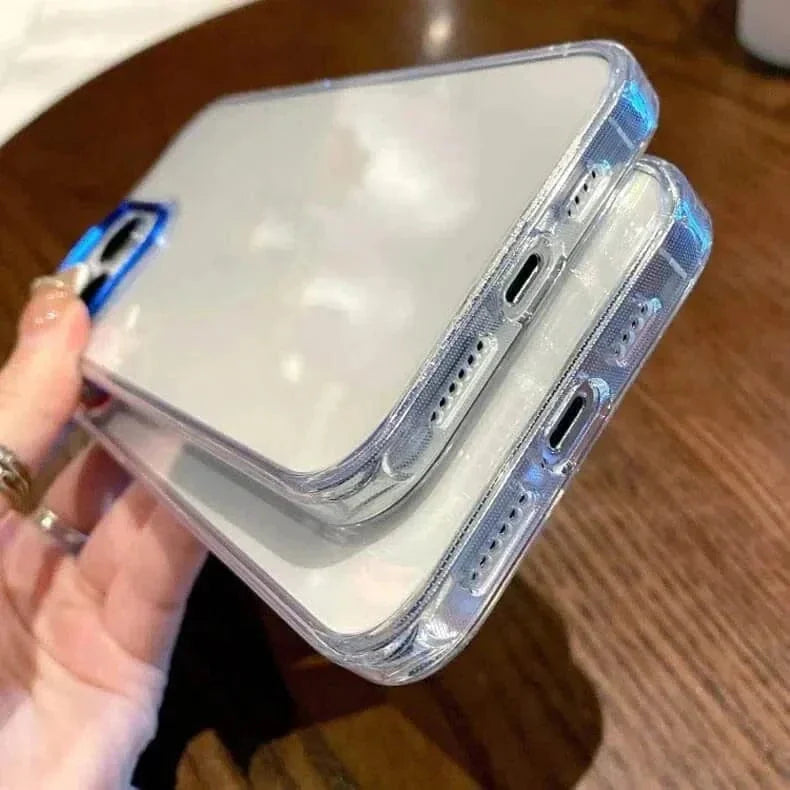 Metal Lens Clear PC Hard Case for iPhone 12 Pro Max