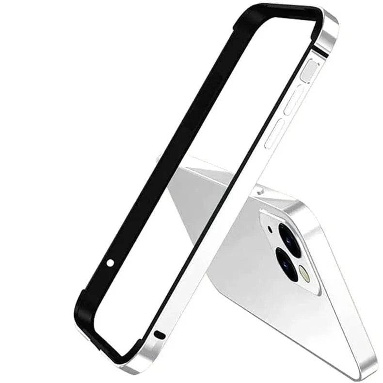 Metal reinforced aluminum bumper frame for Apple iPhone