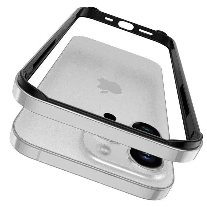 metal reinforced aluminum bumper frame for iphone 15 pro max