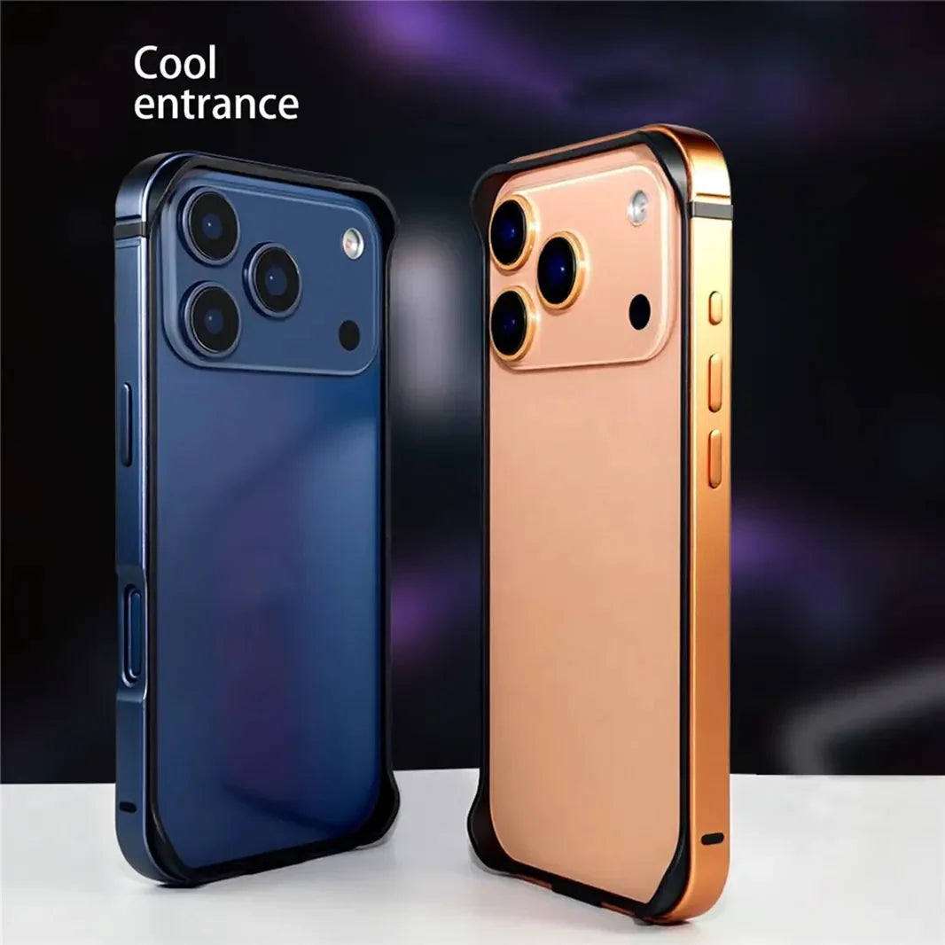 Metal Reinforced Aluminum Frame Case for iPhone 17 Pro Max