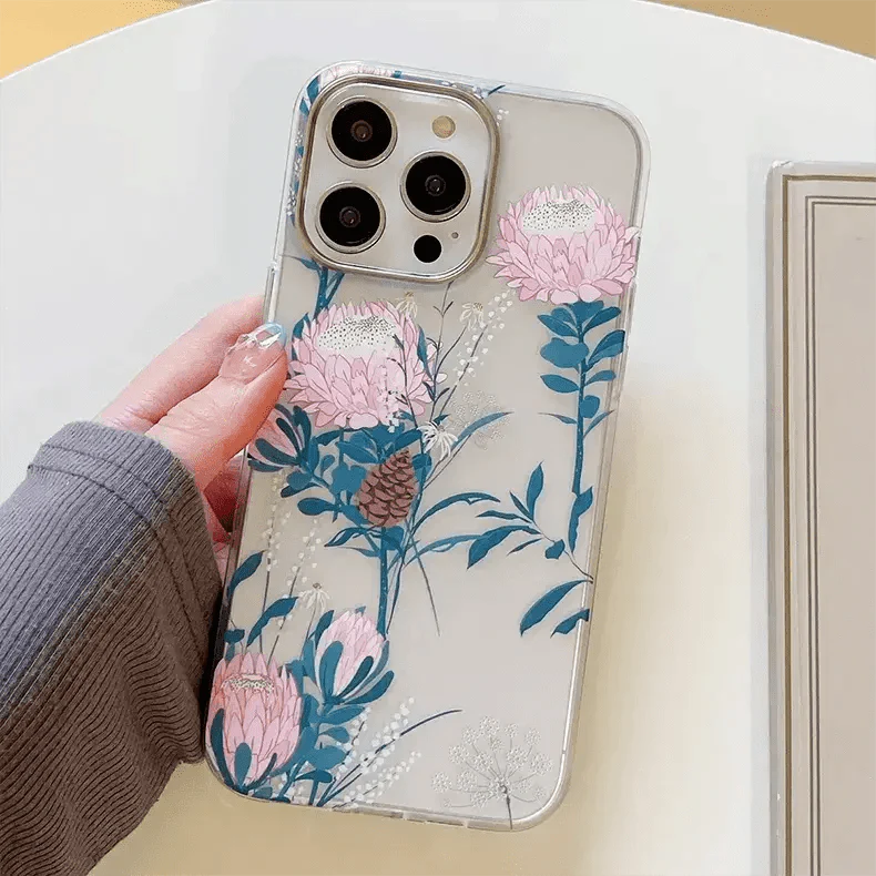 MIKALEN Floral Print Case for iPhone 14