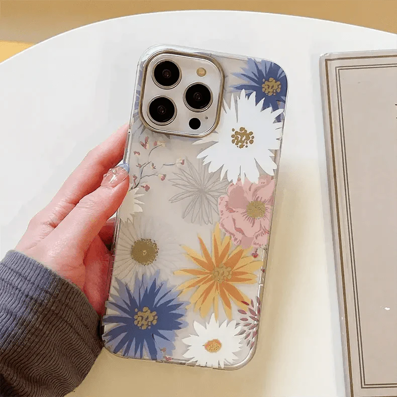 MIKALEN Floral Print Case for iPhone 15 Pro