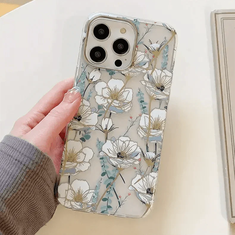 MIKALEN Floral Print Case for iPhone 15 Pro Max