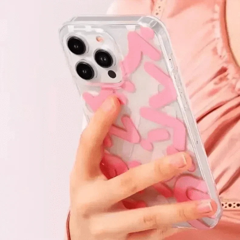 Mikalen Graffiti Letter Print Soft Edge Hard Case for iPhone 13