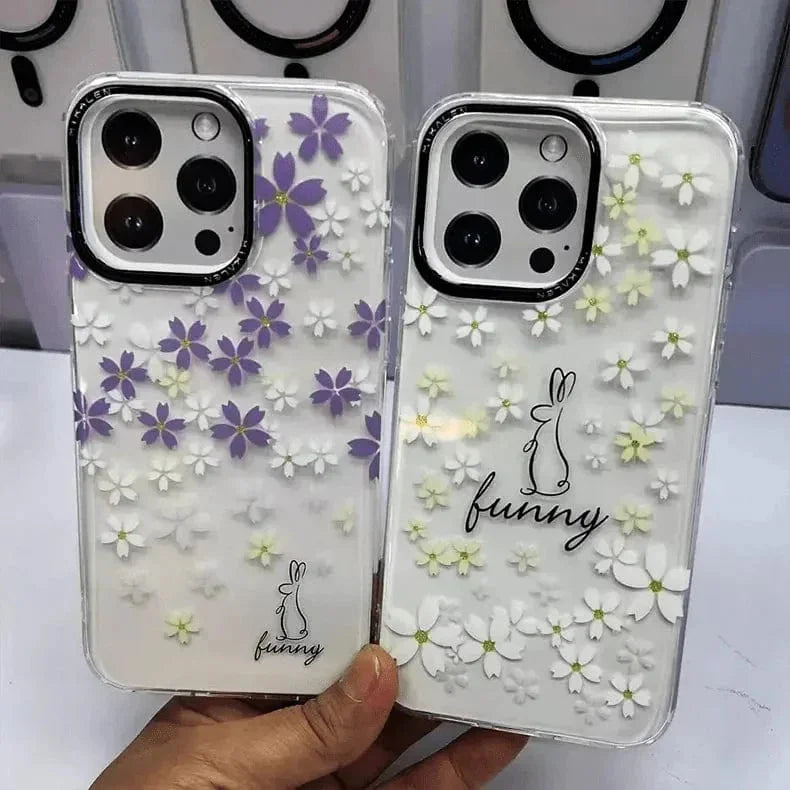 Mikalen Romantic Cherry Blossom Soft Edge Hard Case for iPhone 15 Pro