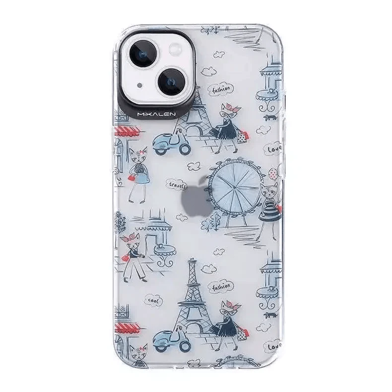 mikalen travel frosted case for iphone 15 pro