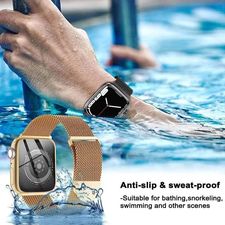 Milanese Magnetic Clasp Loop for Apple Watch 42 | 44 | 45 | Ultra 49 | 46mm S10