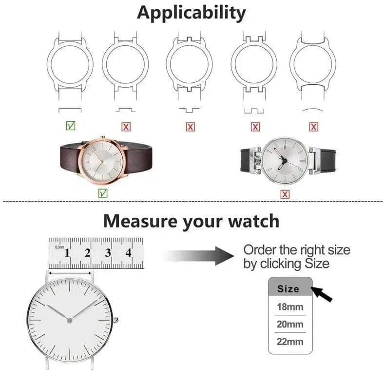 Milanese Magnetic Loop Strap for 22mm Watch Magnetic