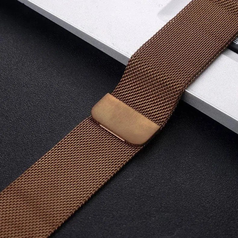 Milanese Magnetic Loop Watch Band for Apple Watch Watch Bands 42mm | 44mm | 45mm | Ultra 49mm / Style 1 / Coffee Brown