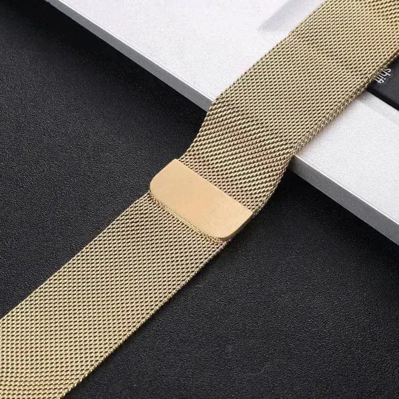 Milanese Magnetic Loop Watch Band for Apple Watch Watch Bands 42mm | 44mm | 45mm | Ultra 49mm / Style 1 / Pale Gold