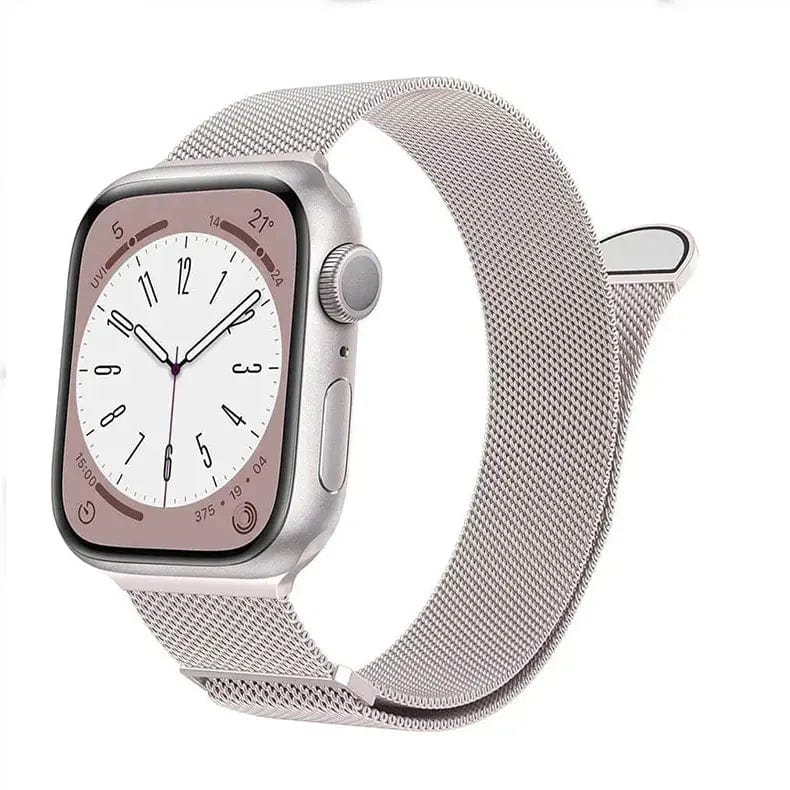 Milanese Magnetic Loop Watch Band for Apple Watch Watch Bands 42mm | 44mm | 45mm | Ultra 49mm / Style 2 / Starlight