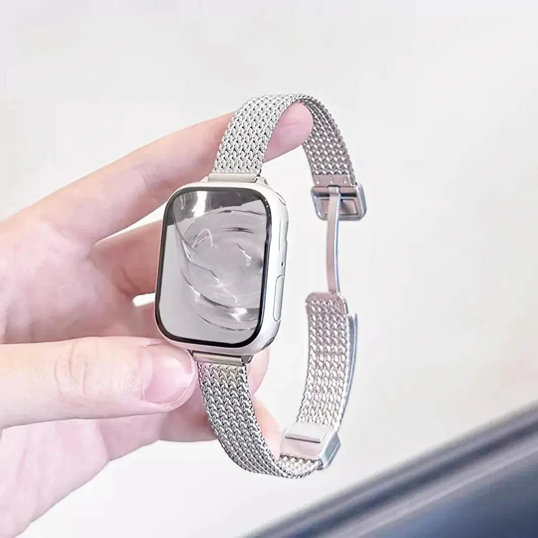 Milanese Magnetic Slim D-Buckle Band for Apple Watch 42 | 44 | 45 | Ultra 49 | 46mm S10