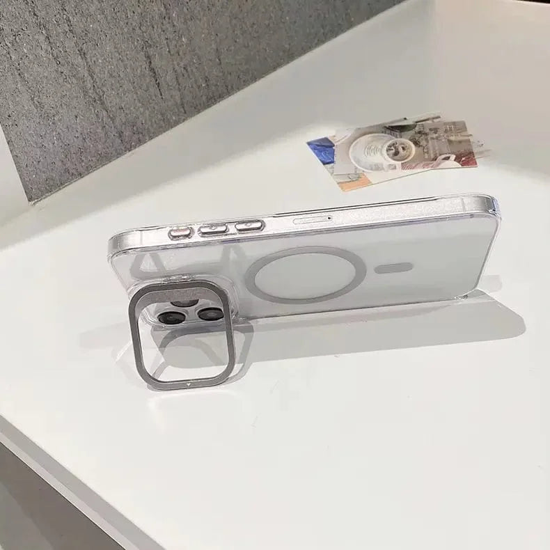 Military Grade Built-In Stand Magsafe Hard Case for iPhone 15 Pro