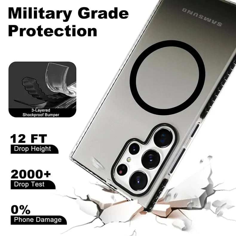 Military-Grade Drop Protection MagSafe Phone Back Case for Samsung Galaxy