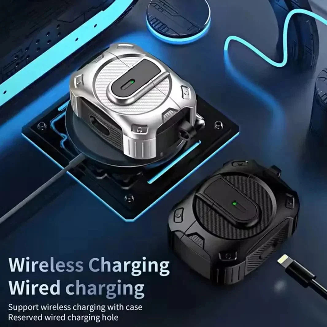 Military Hard Shell Carbon Fiber Cover for Airpods Pro | Pro 2