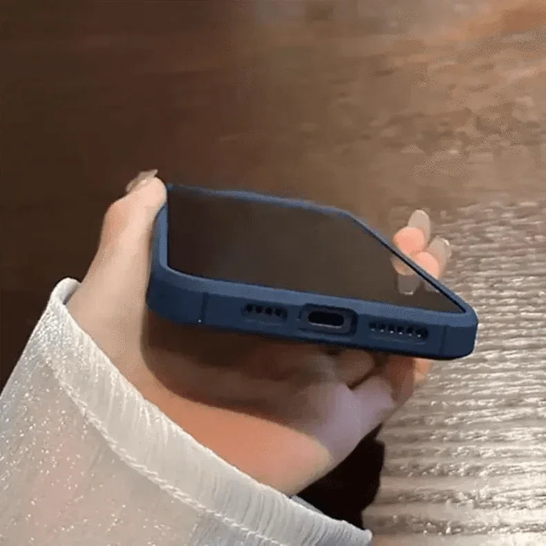 Military Style Clear Hard Case for iPhone 15