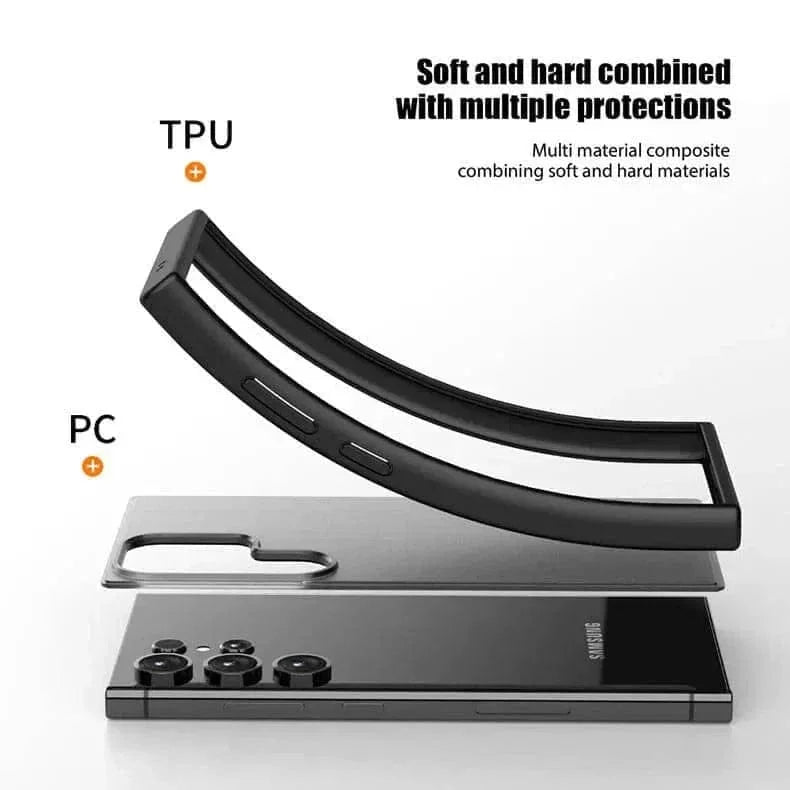 Military Style Transparent Case for Samsung S24