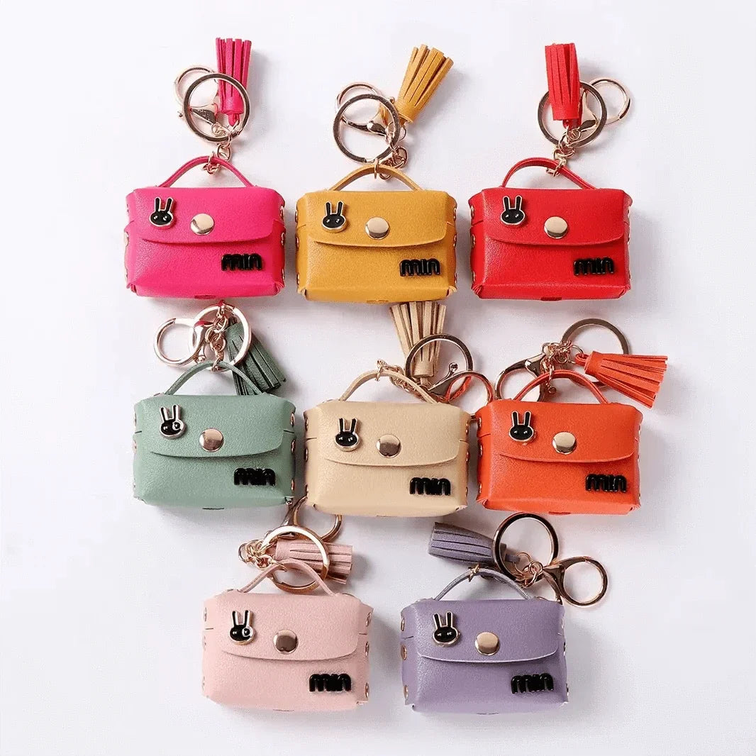 Mini Purse Leather Texture Cover for Airpods 3