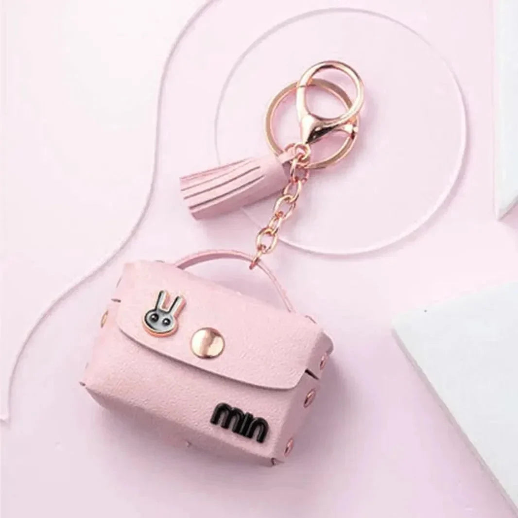 Mini Purse Leather Texture Cover for Airpods 4